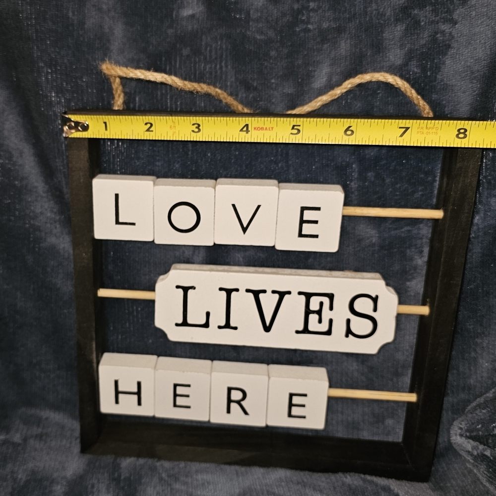 Love Lives Here Tile Hanger